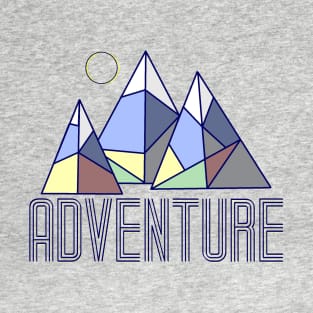 Geometric Adventure Mountains T-Shirt